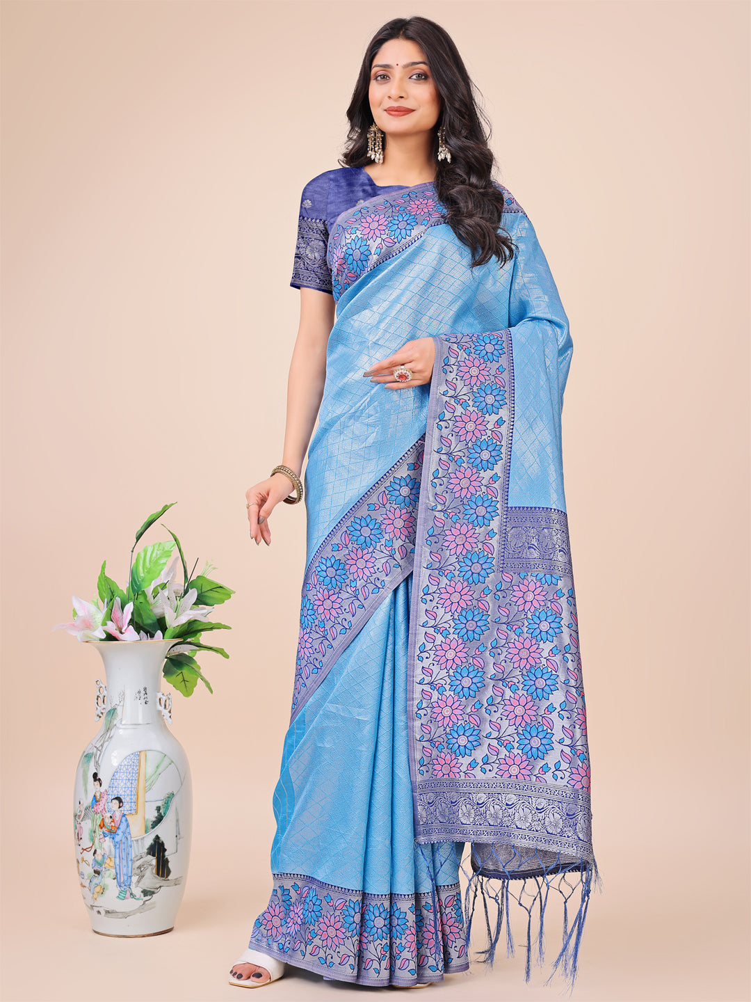 Saanjh Sutradhar Lichi Silks Sarees Collection | Ready To Wear SKU - ASPLA1001 to 06