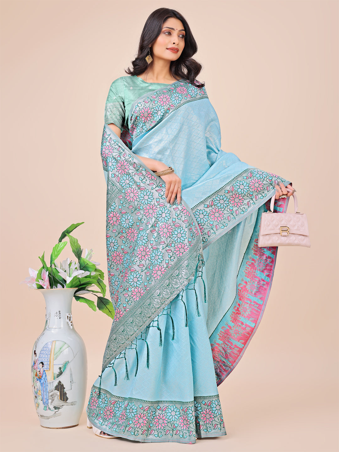 Saanjh Sutradhar Lichi Silks Sarees Collection | Ready To Wear SKU - ASPLA1001 to 06