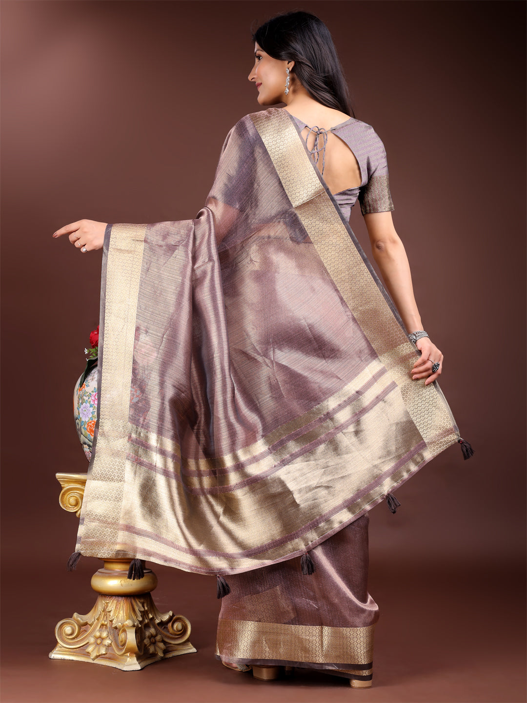 Meherbaan Mist Organza Edit Saree Collection | Ready To Wear SKU- SWMAR1001 to 06