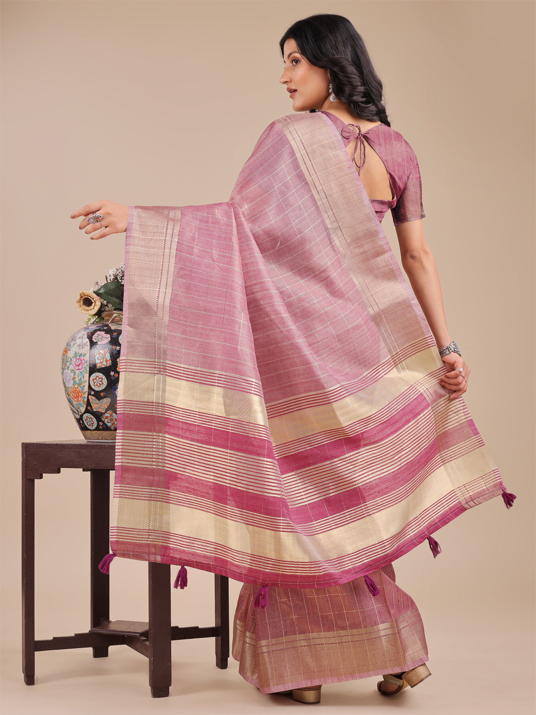 Aura Veil Organza Sarees Collection| Ready To Wear SKU- SWKUA1001 to 05