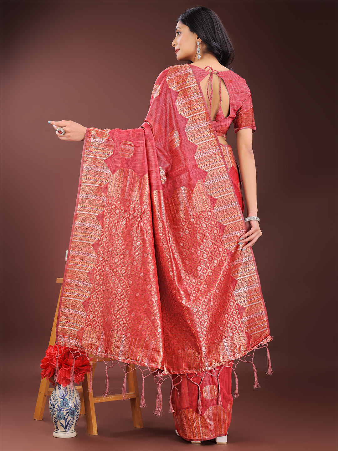 Loom Whisper Linen Cotton Sarees Collection | Ready To Wear SKU- ASRIM1001 to 06