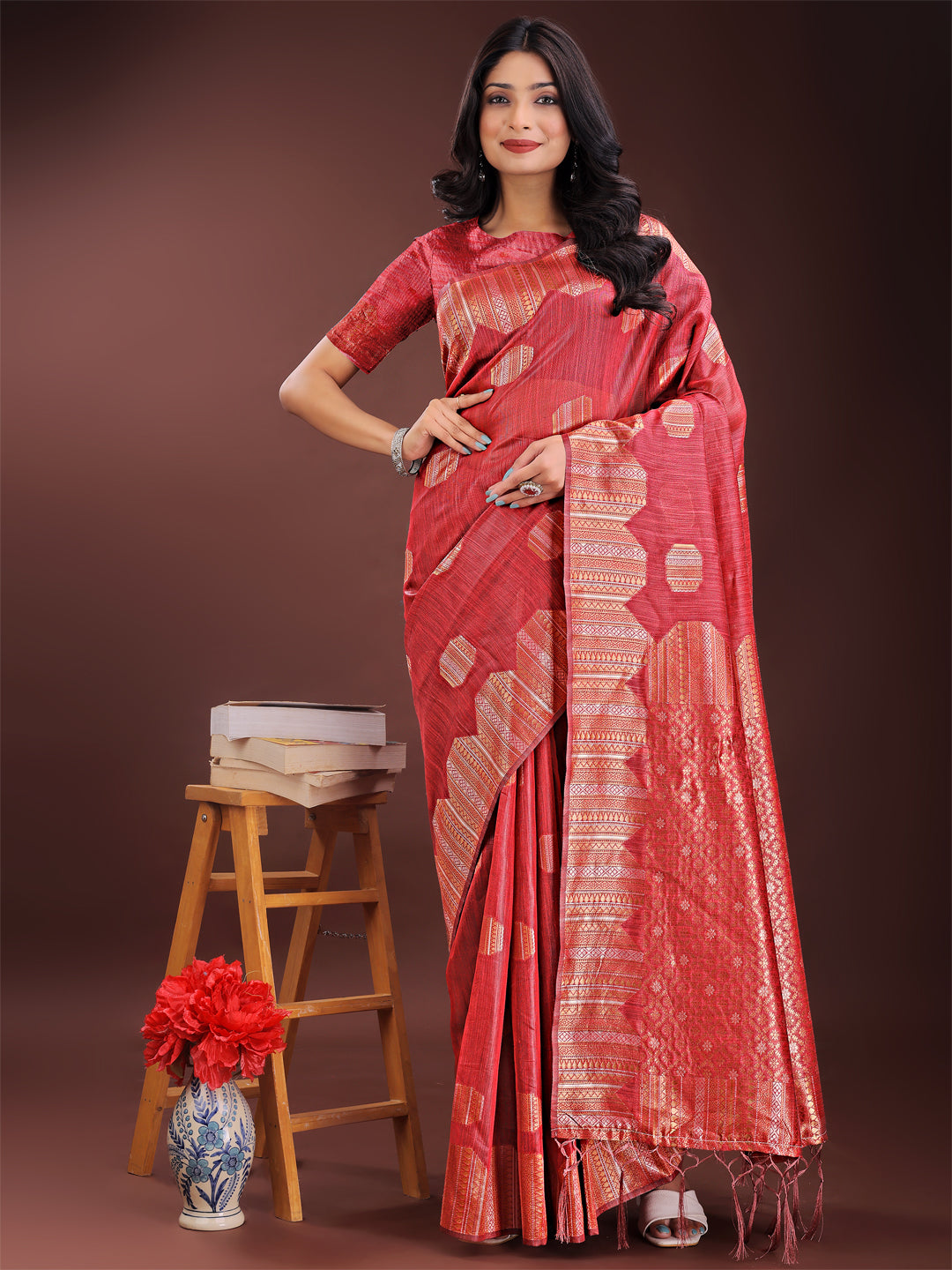 Loom Whisper Linen Cotton Sarees Collection | Ready To Wear SKU- ASRIM1001 to 06