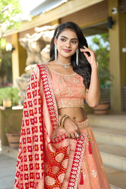 Pure Cosmos Viscose Tassavur Taj Lehenga Weaves Lehenga | Ready To Wear Code-5043