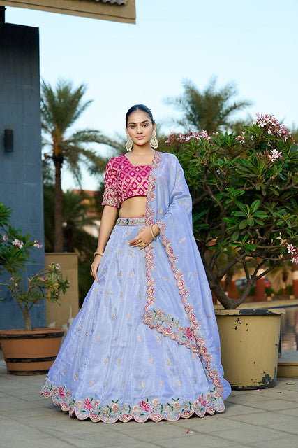 Cosmos Viscose Rooh Rang Lehenga | Ready To Wear Code-5048