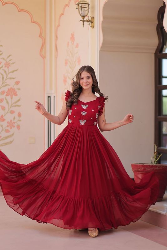 Mehekti Muskaan Gown Collection | Ready To Wear AF6926 To AF6928