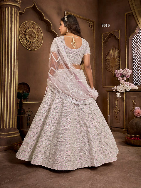 Beautiful Premium Net With Zarkan Lehenga | Ready To Wear Code-9015