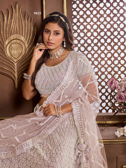 Beautiful Premium Net With Zarkan Lehenga | Ready To Wear Code-9015