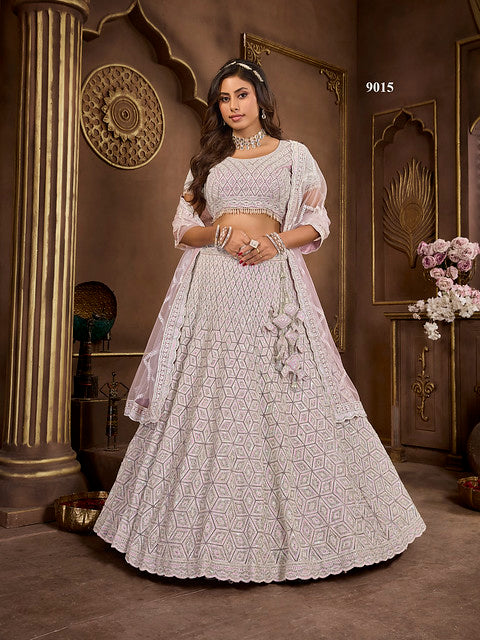 Beautiful Premium Net With Zarkan Lehenga | Ready To Wear Code-9015