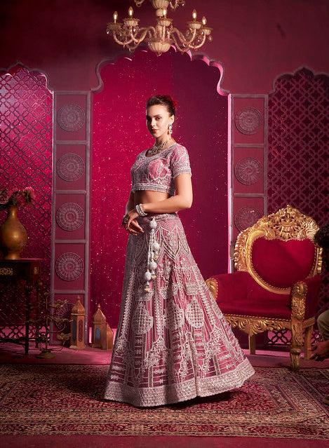 Latest Premium Net With Codding Sequance Lehenga | Ready To Wear Code-9017