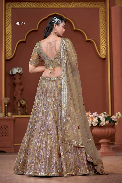 Meera Mohar Premium Net Bridal Lehenga | Ready To Wear Code-9027