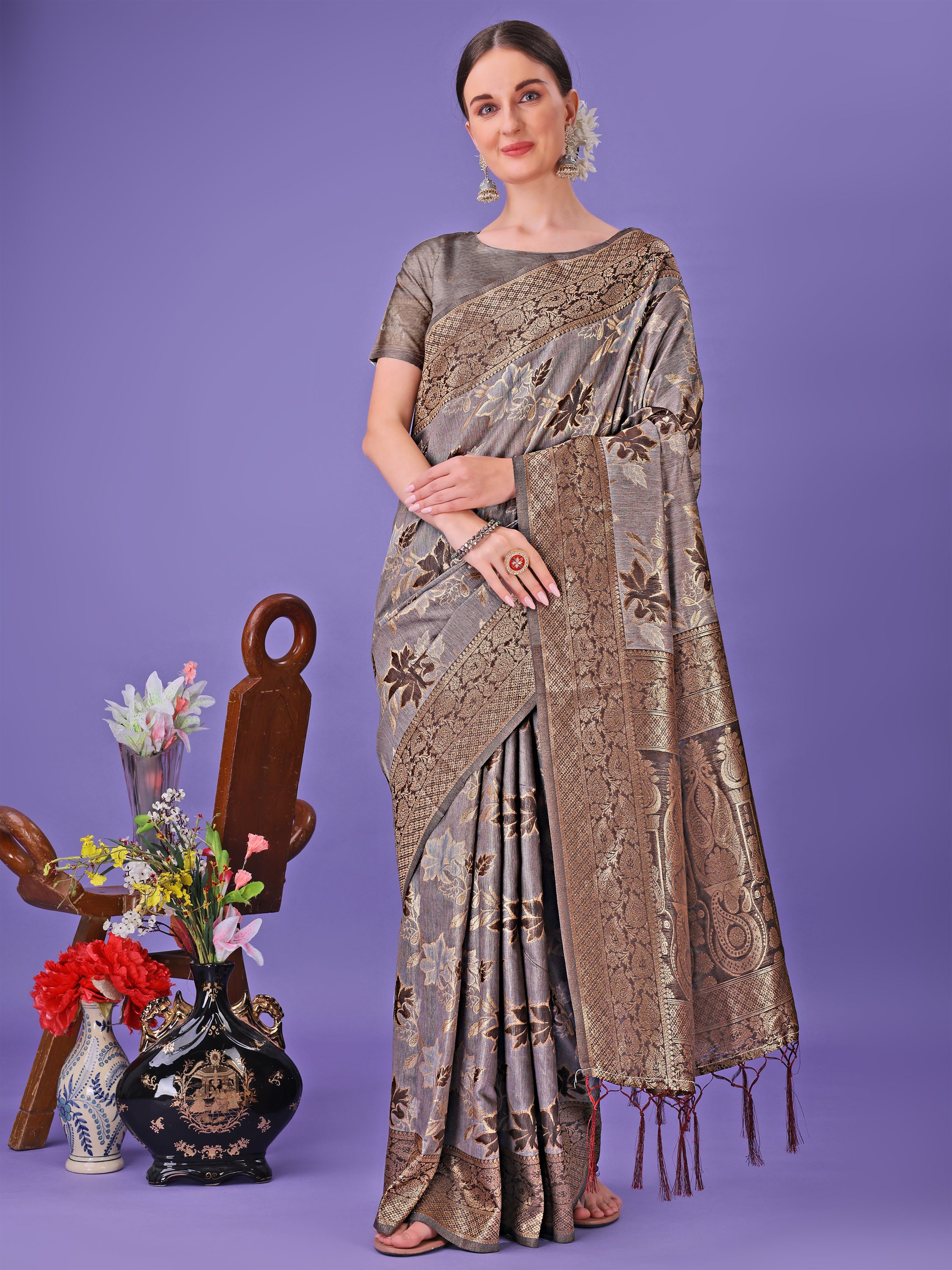 Rangrez Raag Cotton Sarees Collection | Ready To Wear SKU - ASFLO2001 to 07