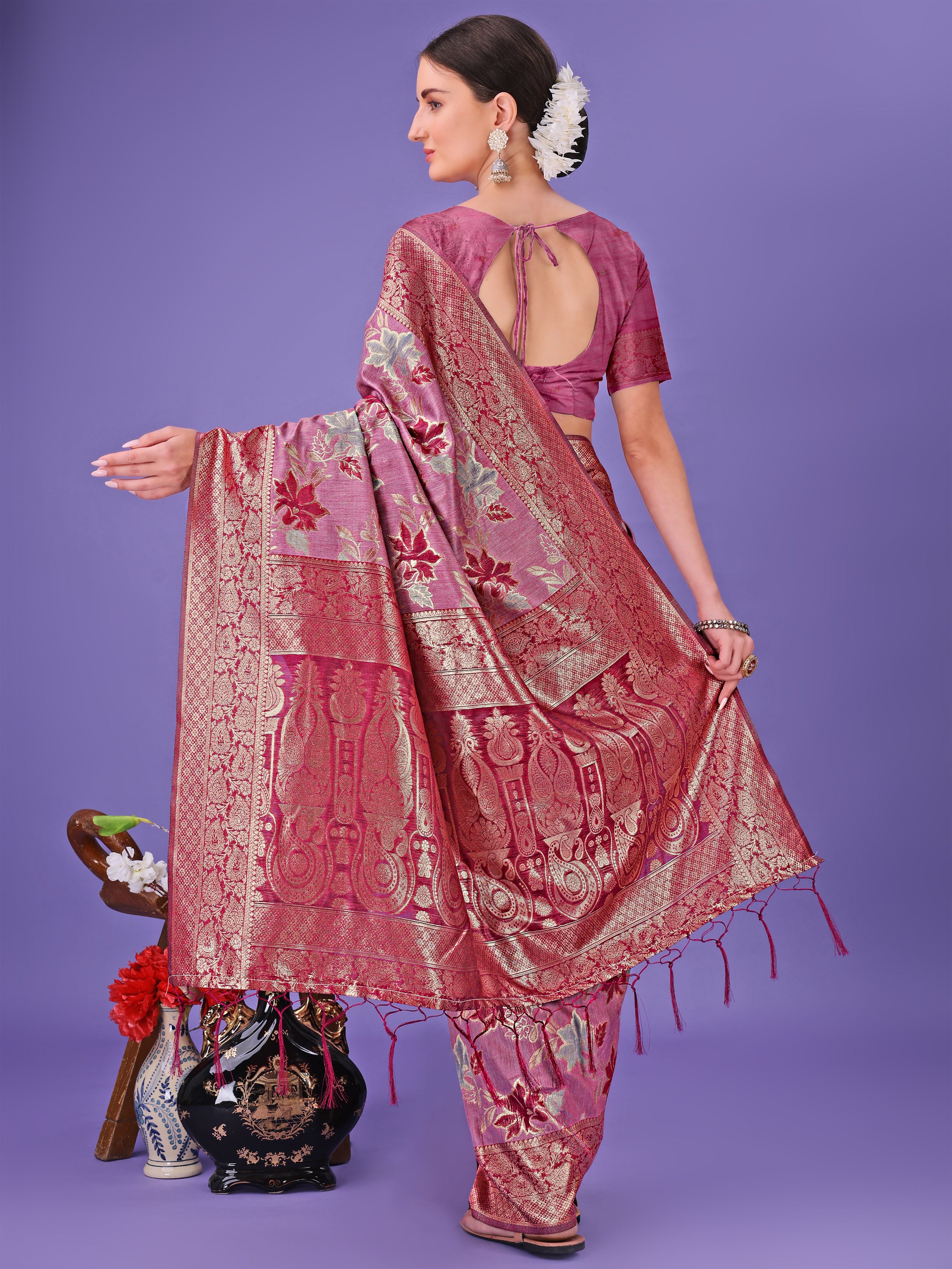 Rangrez Raag Cotton Sarees Collection | Ready To Wear SKU - ASFLO2001 to 07