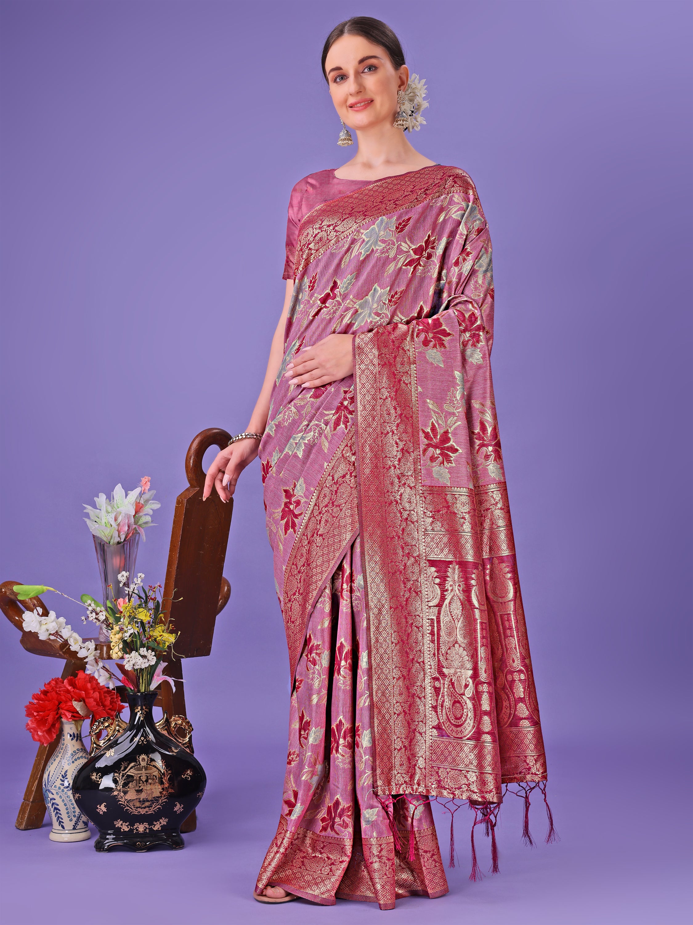 Rangrez Raag Cotton Sarees Collection | Ready To Wear SKU - ASFLO2001 to 07