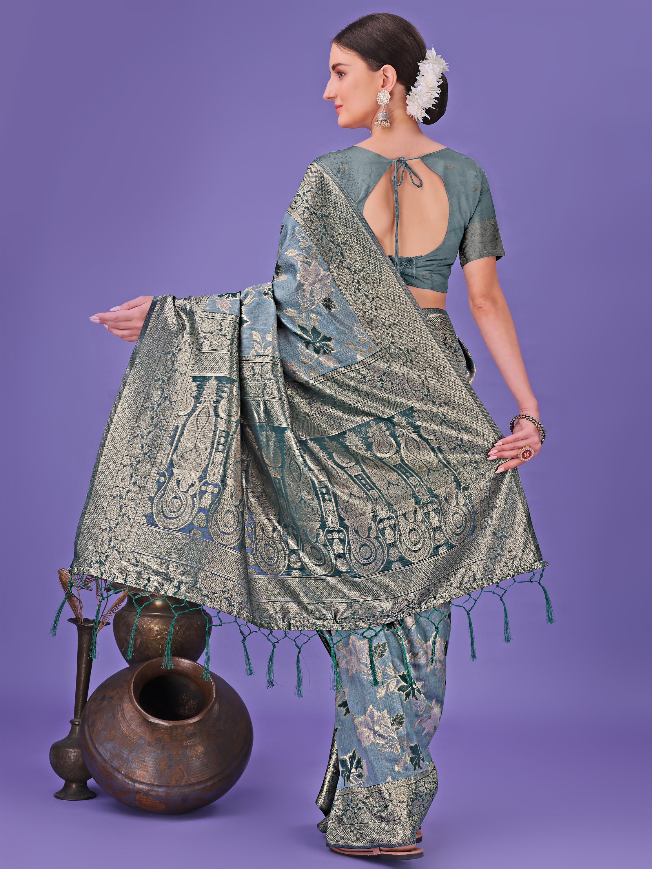 Rangrez Raag Cotton Sarees Collection | Ready To Wear SKU - ASFLO2001 to 07