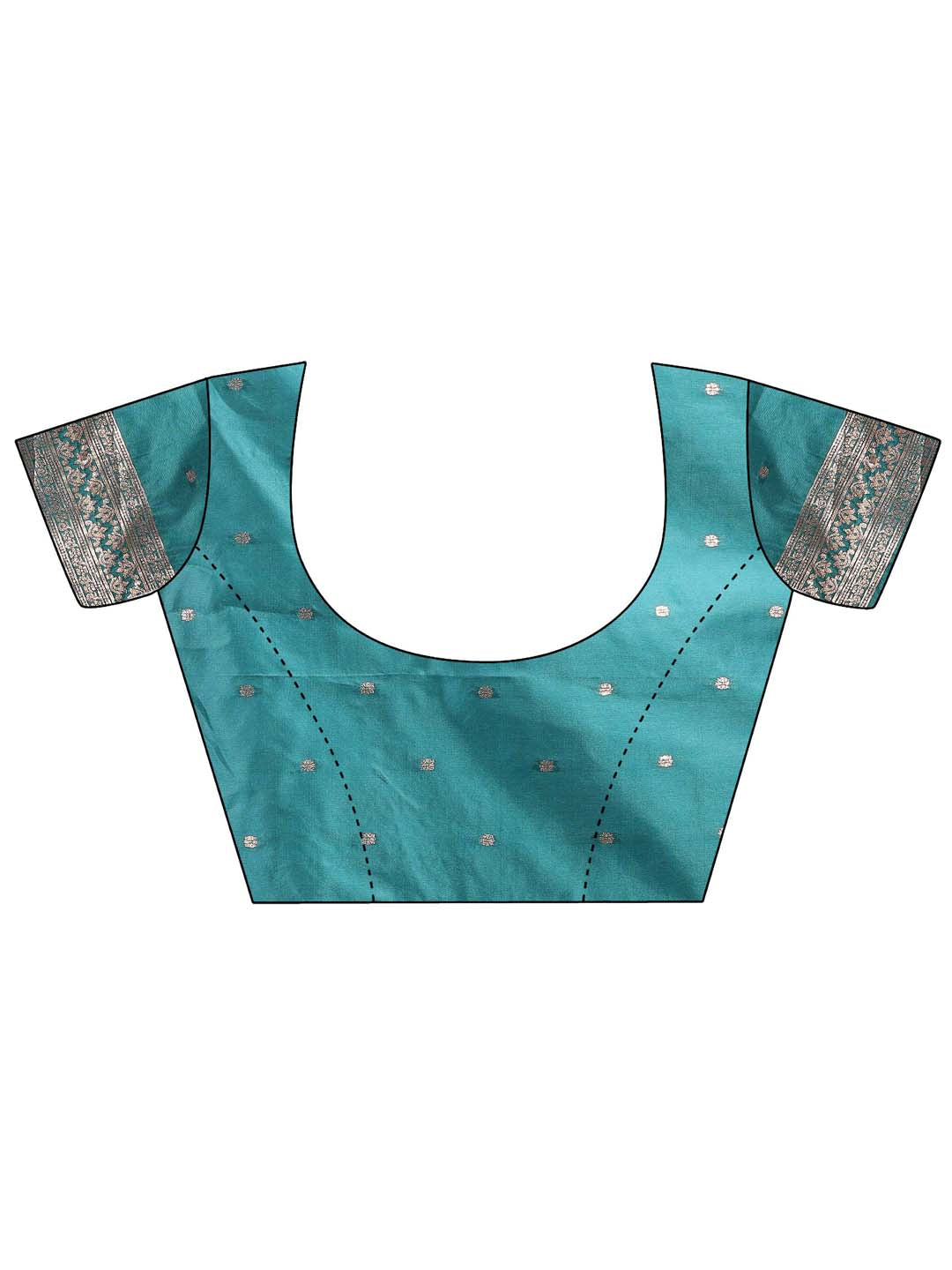 Beautiful Shahi Saaj Saree | Sea Green Color| Ready To Wear SKU-ASSIL1006