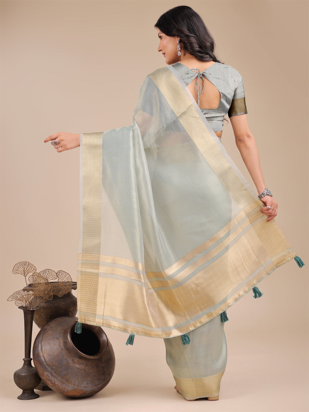 Zehra Organza Elegance Sarees Collection| Ready To Wear SKU- SWDUR1001 to 06