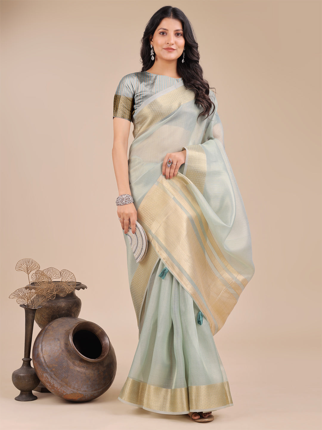 Zehra Organza Elegance Sarees Collection| Ready To Wear SKU- SWDUR1001 to 06