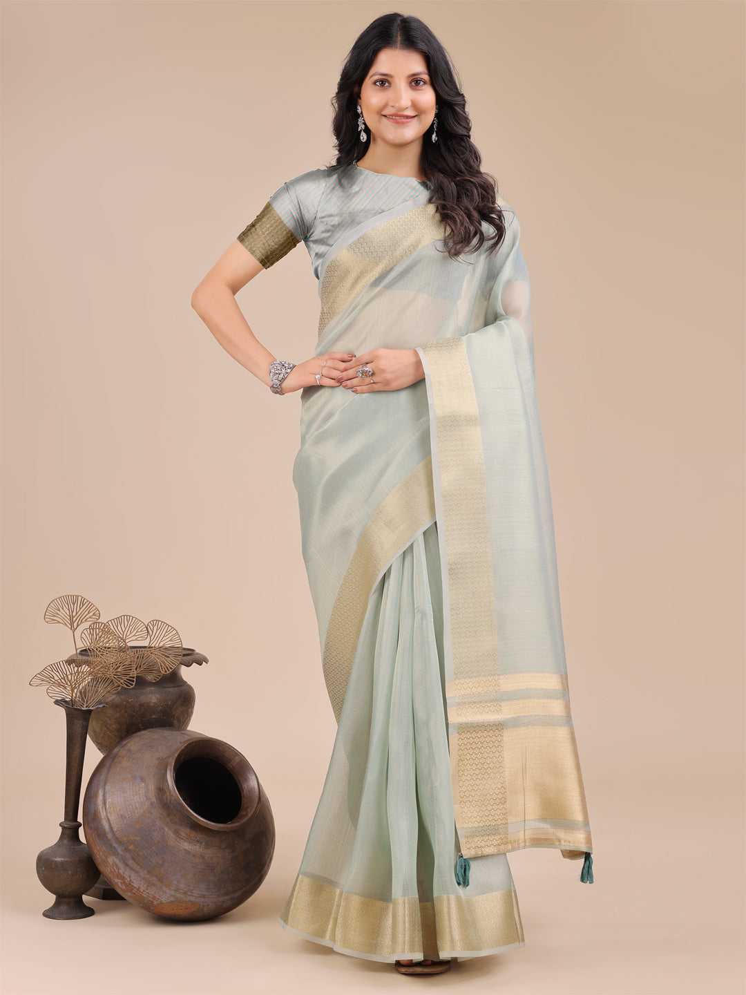 Zehra Organza Elegance Sarees Collection| Ready To Wear SKU- SWDUR1001 to 06