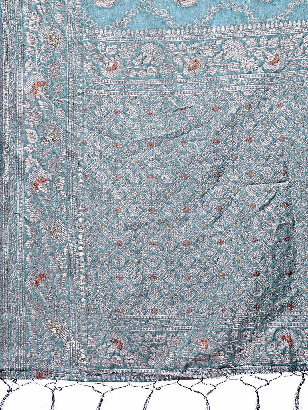 Baag-e-Bahar Linen Cotton Drapes Sarees Collection | Ready To Wear SKU- ASZAR1001 to 06