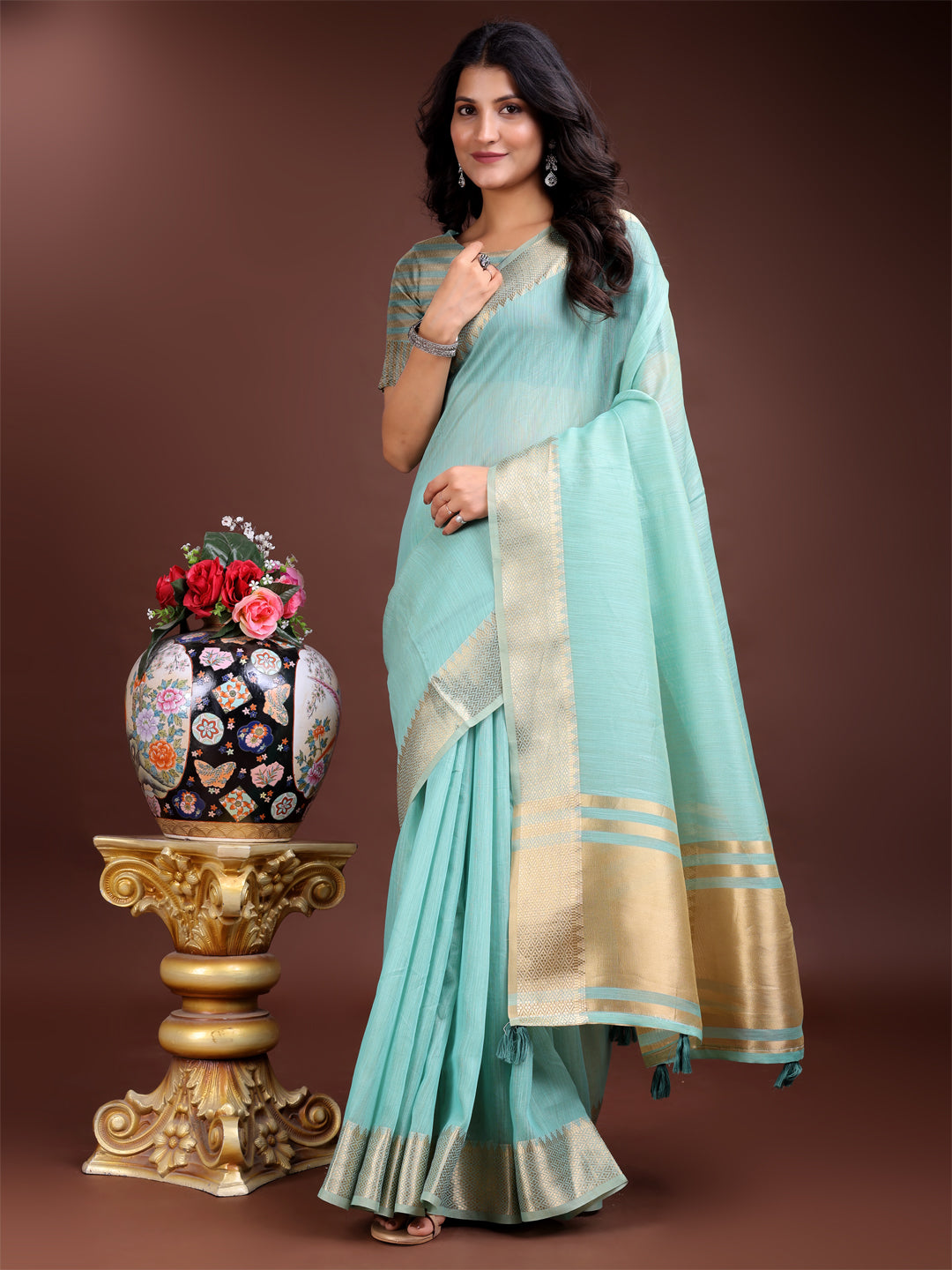 Aarambh Cotton Grace Saree Collection| Ready To Wear SKU-SWBEL1001 to 06