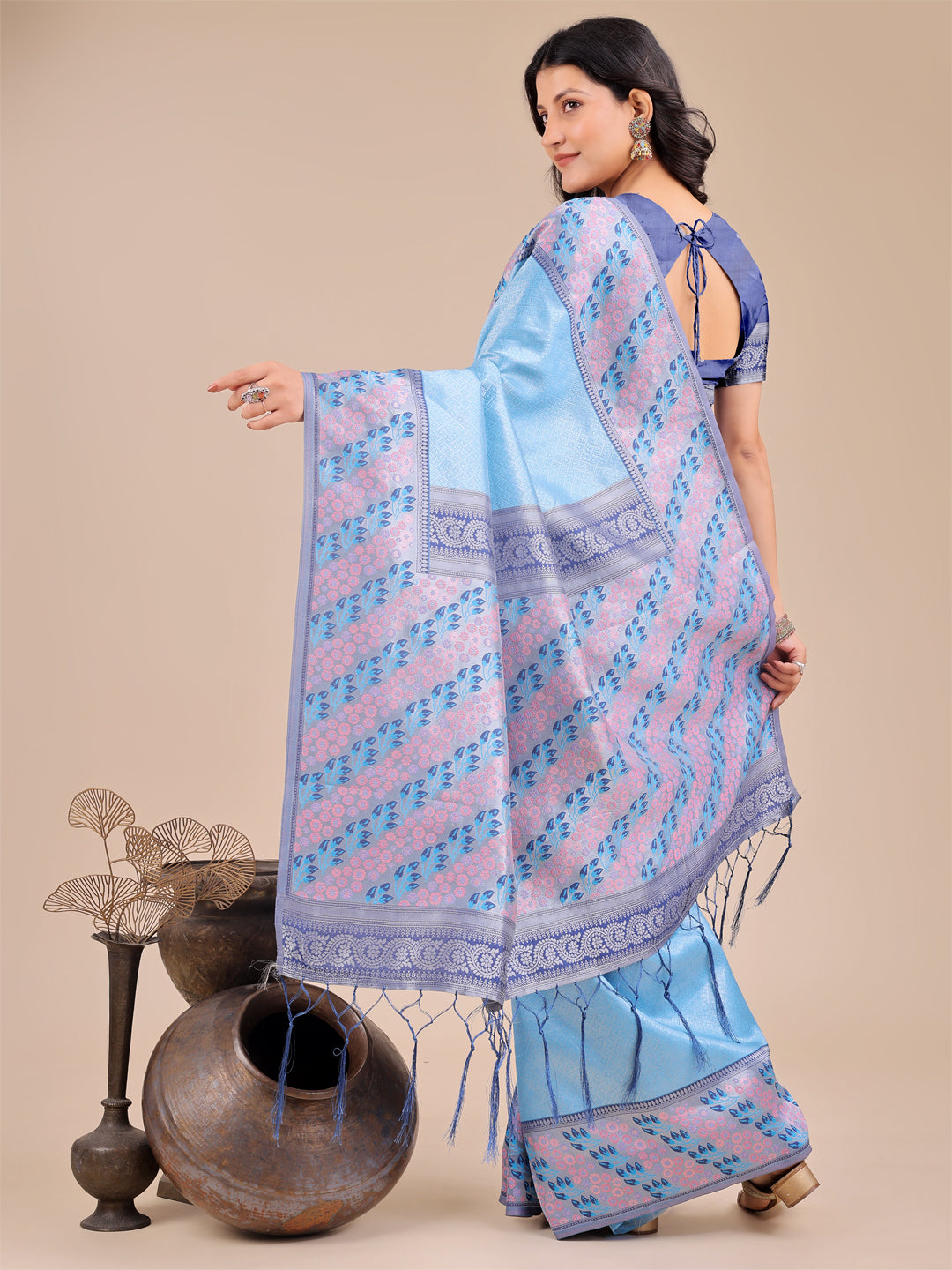Classic Indigo Itra Saree Collection| Ready To Wear SKU-ASPLA4001 To 06
