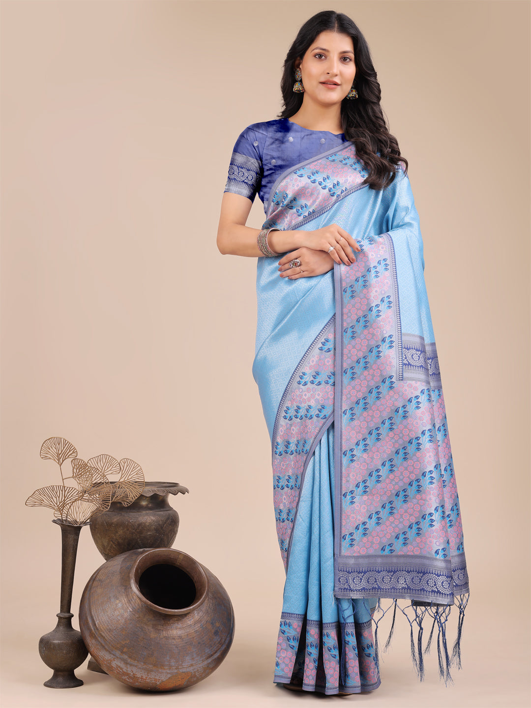 Classic Indigo Itra Saree Collection| Ready To Wear SKU-ASPLA4001 To 06