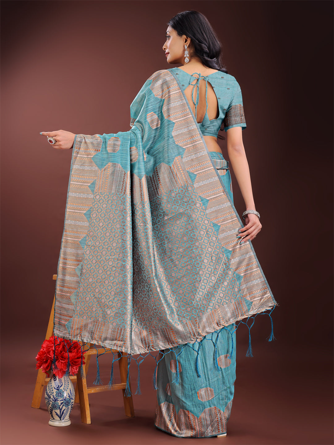 Loom Whisper Linen Cotton Sarees Collection | Ready To Wear SKU- ASRIM1001 to 06