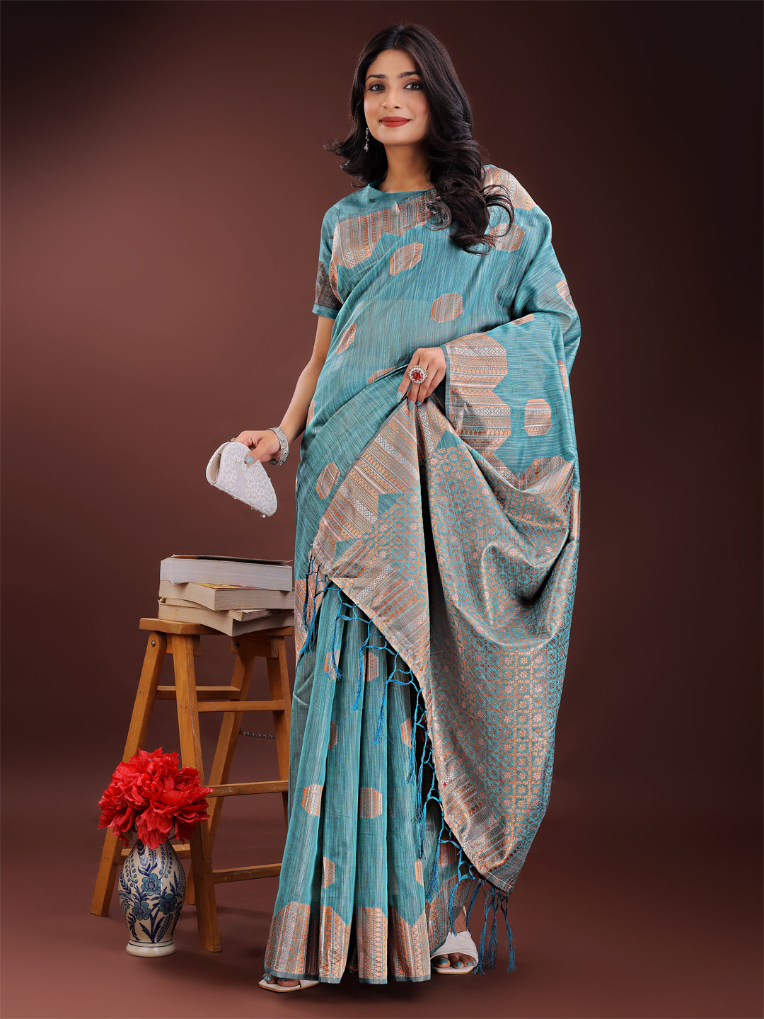 Loom Whisper Linen Cotton Sarees Collection | Ready To Wear SKU- ASRIM1001 to 06