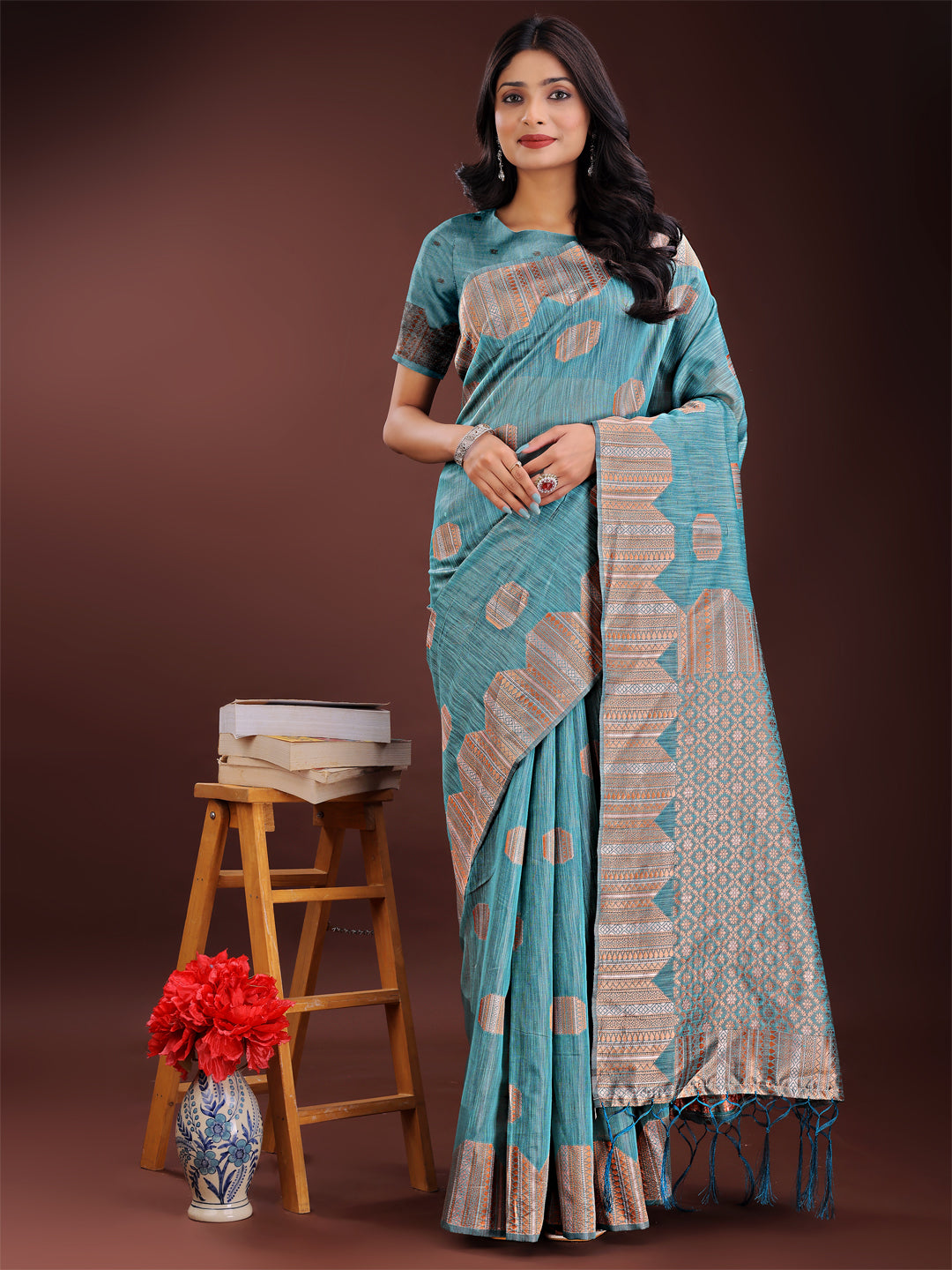 Loom Whisper Linen Cotton Sarees Collection | Ready To Wear SKU- ASRIM1001 to 06