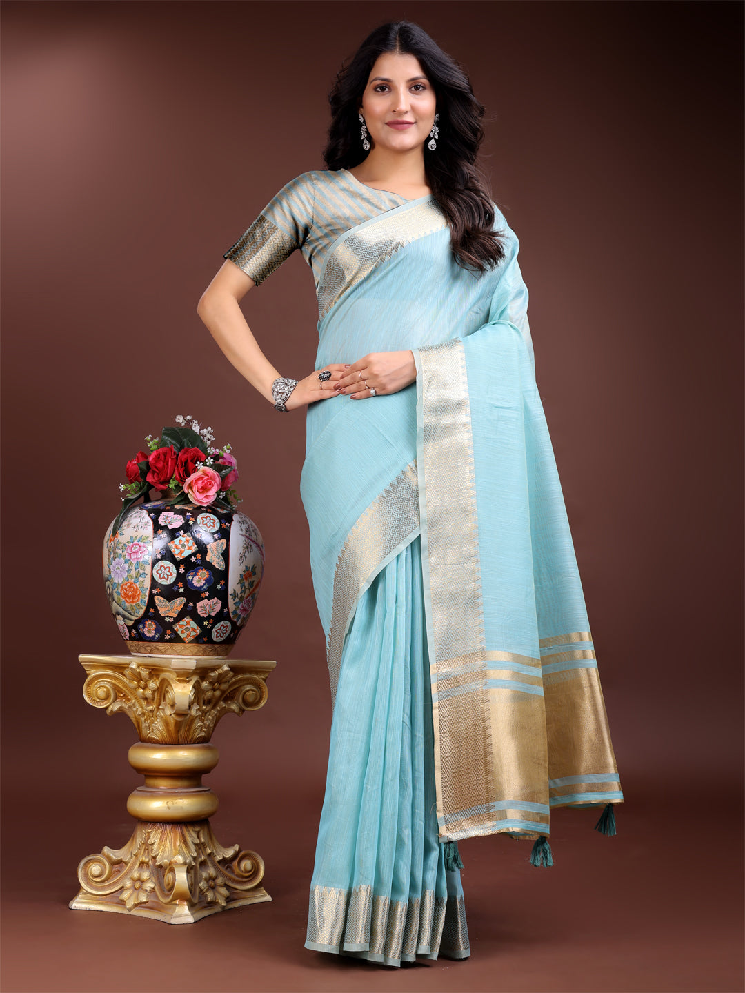 Aarambh Cotton Grace Saree Collection| Ready To Wear SKU-SWBEL1001 to 06
