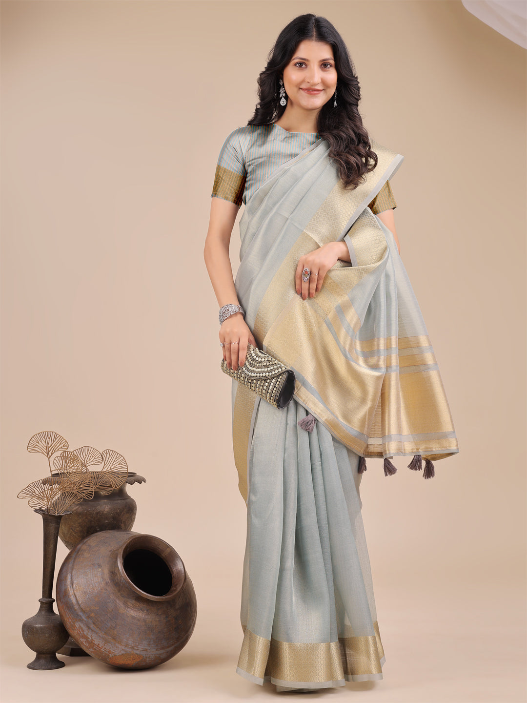 Zehra Organza Elegance Sarees Collection| Ready To Wear SKU- SWDUR1001 to 06