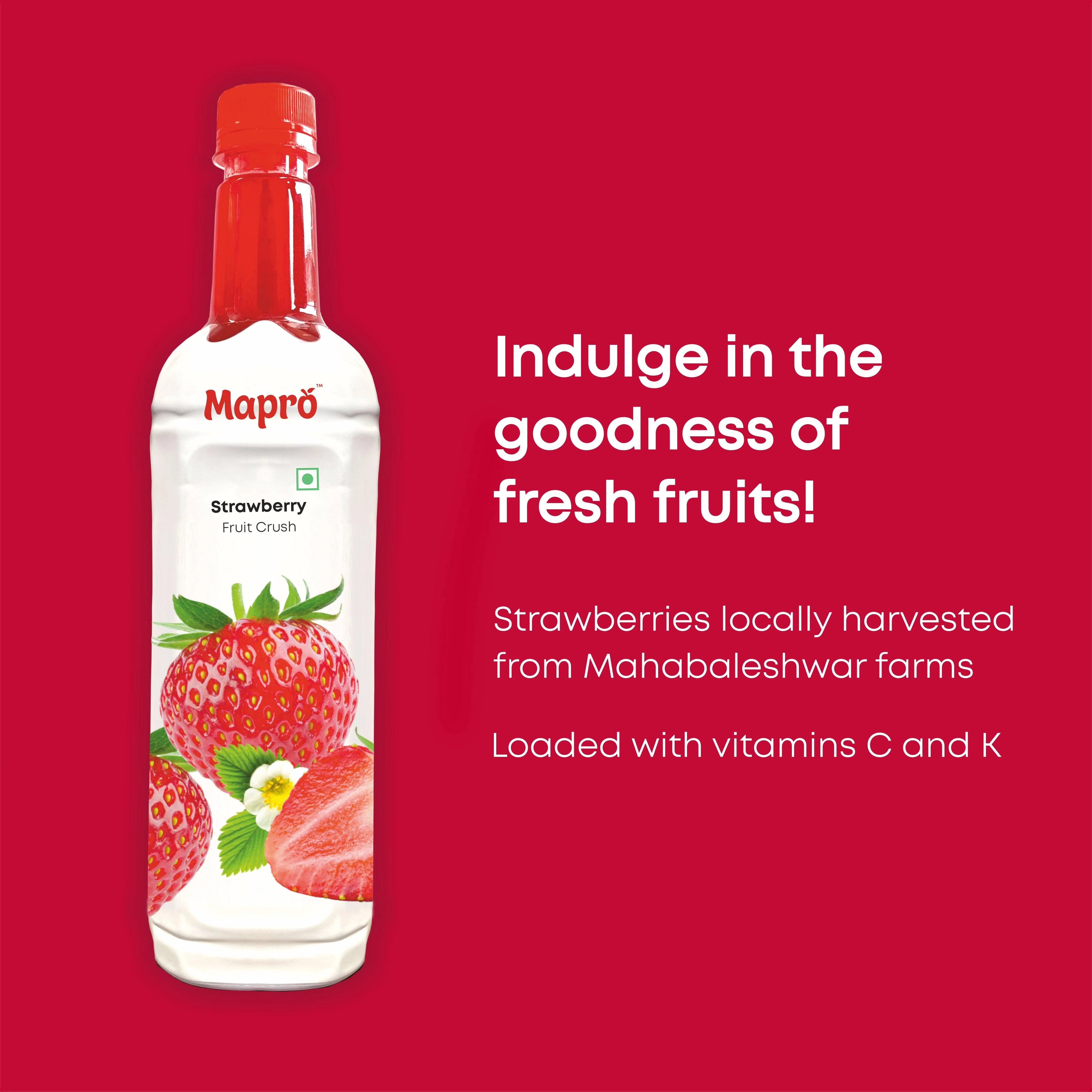 Mapro Strawberry Fruit Crush - 750 ml