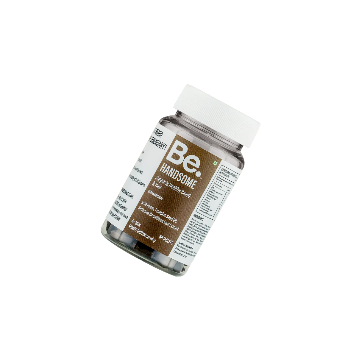 The Be Life Support Healthy Beard & Hair - 60 Tablets
