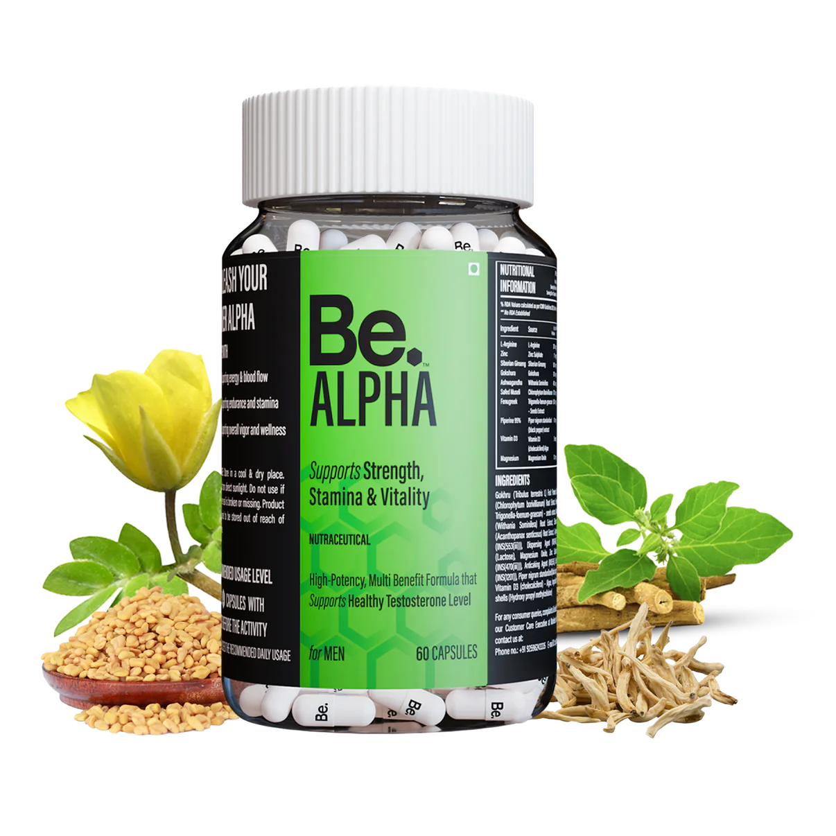 The Be Life Support Strength Stamina & Vitality - 120 Capsules