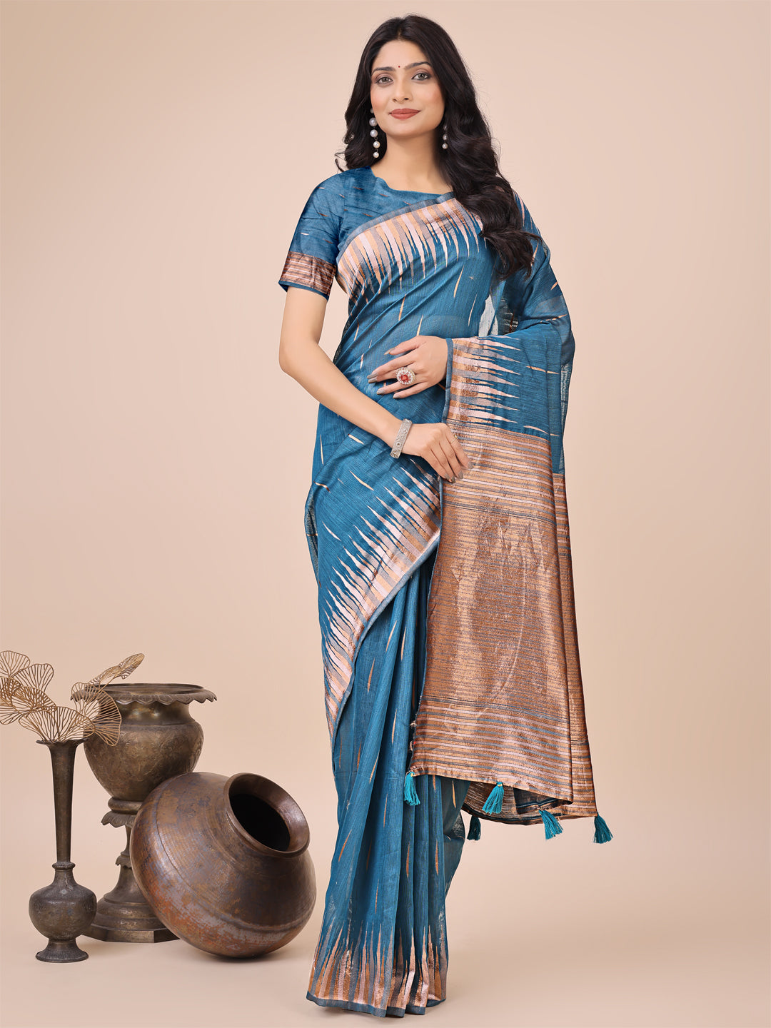 Anmol Anubhav Linen Cotton Series Sarees Collection | Ready To Wear SKU - ASTAR1001 to 06