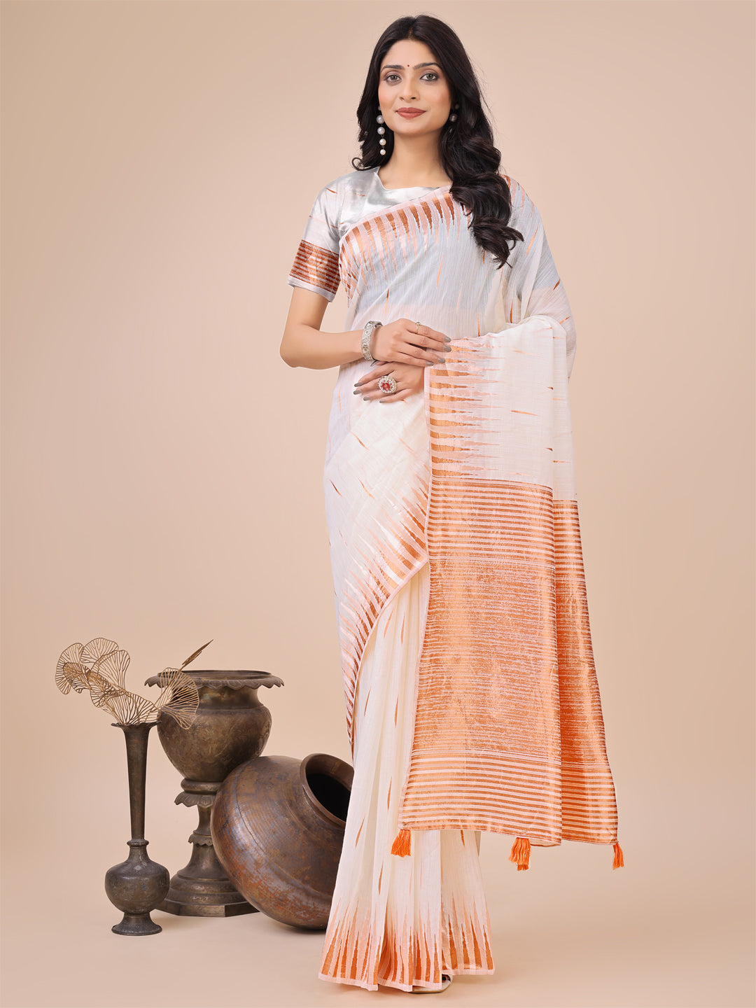 Anmol Anubhav Linen Cotton Series Sarees Collection | Ready To Wear SKU - ASTAR1001 to 06