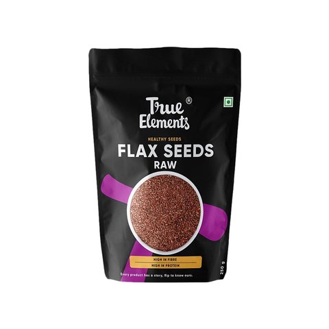 True Elements Flax Seeds - Fibre and Protein Rich - 250 gms