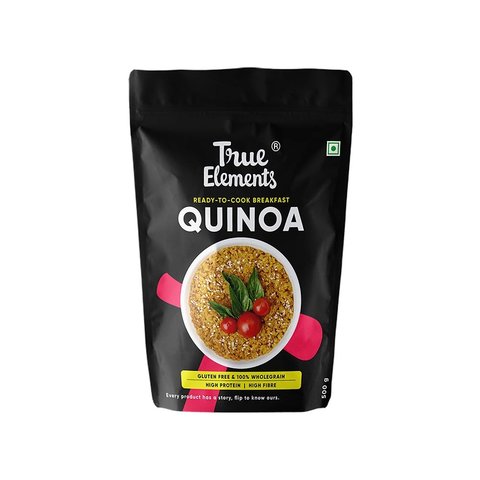 True Elements Quinoa Gluten-Free, High Protein & 100% Wholegrain Superfood - 500 gms