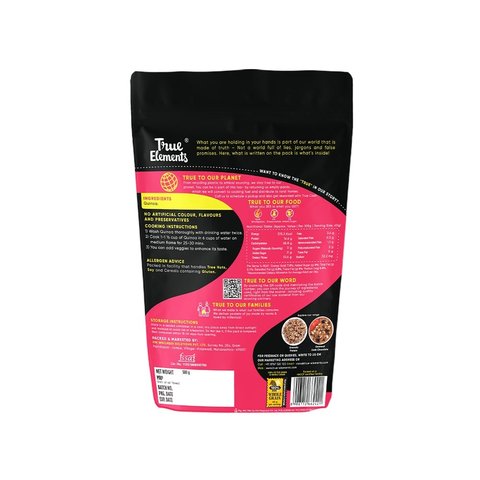 True Elements Quinoa Gluten-Free, High Protein & 100% Wholegrain Superfood - 500 gms