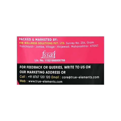 True Elements Quinoa Gluten-Free, High Protein & 100% Wholegrain Superfood - 500 gms