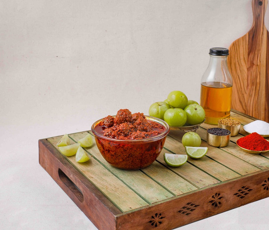 Jandhyala foods Usiri Avakaya Pickle - 500 gms