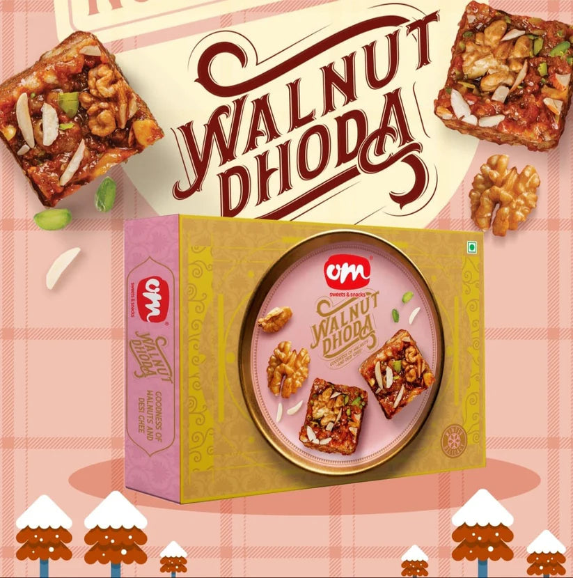 Om Sweets & Snacks Walnut Dhoda - 400 gms