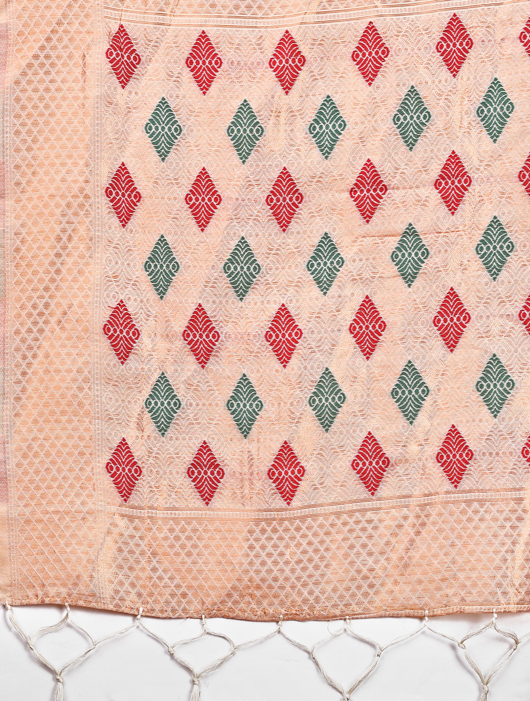 Veena Viraasat Saree | Cream Color | Ready To Wear SKU-ASSAAN1005