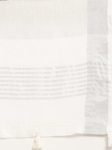 Chandni Chaadar Saree | White Color | Ready To Wear SKU-SUKRG1009