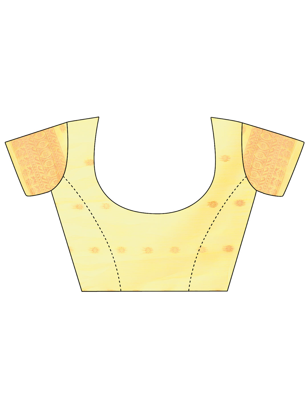 Neo-Nazakat Saree | Yellow Color | Ready To Wear SKU-ASNAZ2006