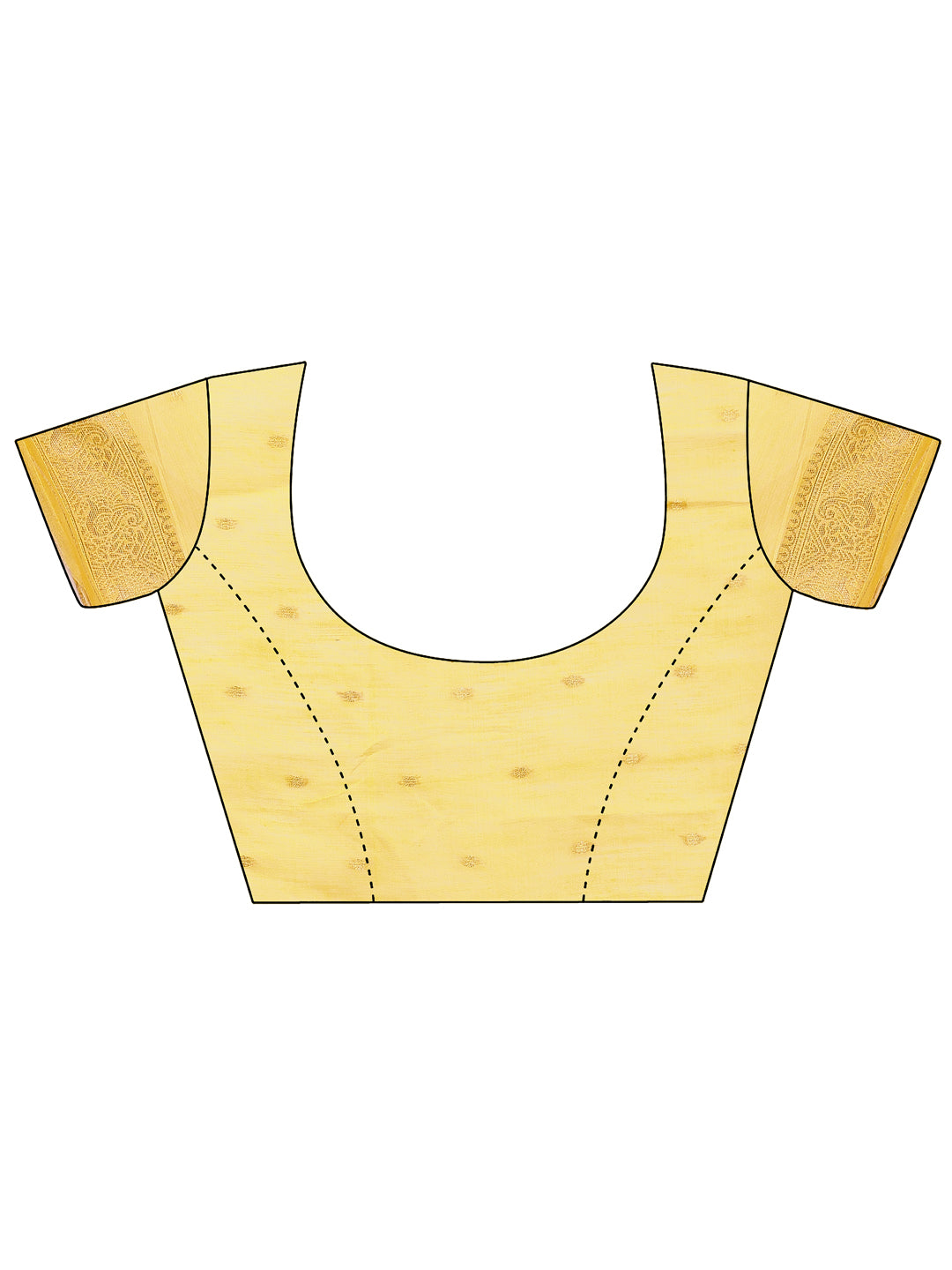 Beautiful Style Sutra Saree| Yellow Color | Ready To Wear SKU-ASNAZ1004