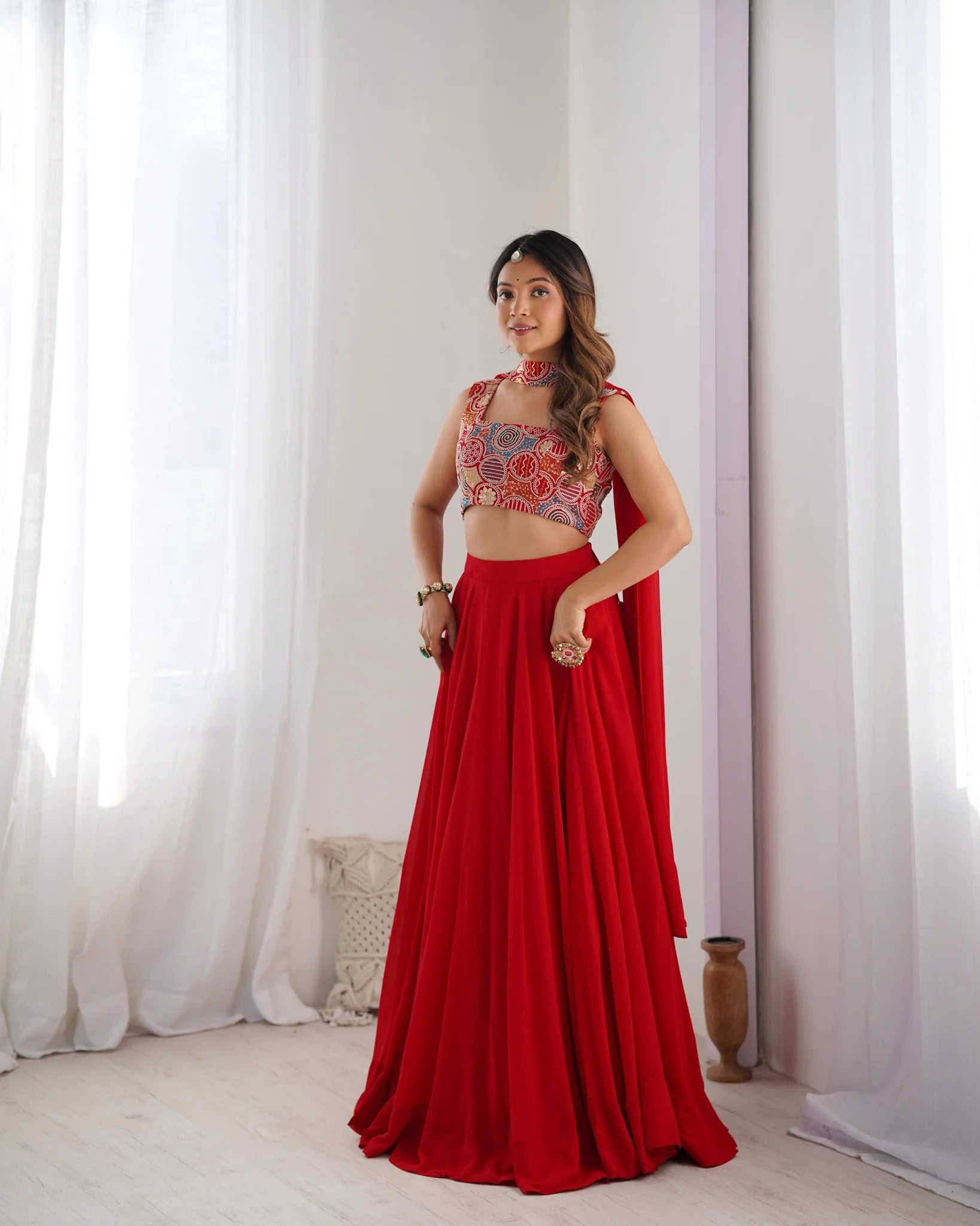 Completely Pure Georgette Lehenga Choli Collection With 8.0 Mtr Flair | Ready To Wear