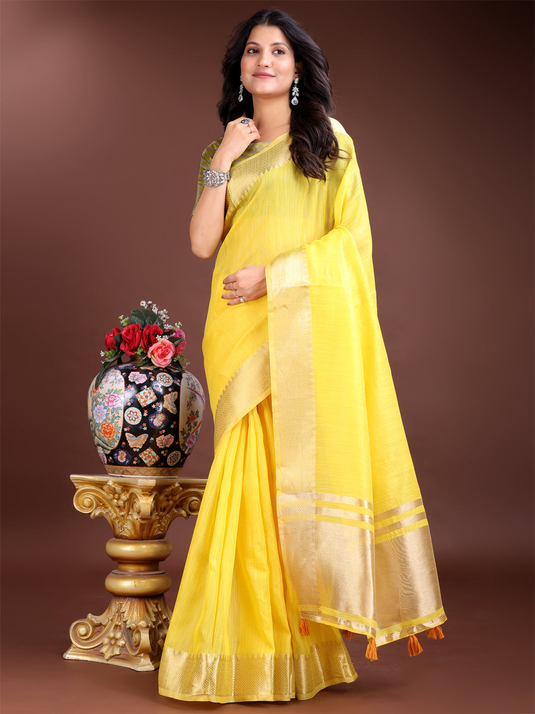 Aarambh Cotton Grace Saree Collection| Ready To Wear SKU-SWBEL1001 to 06
