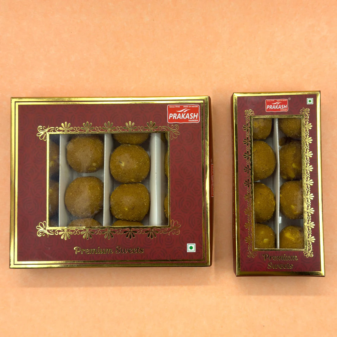 Prakash Namkeen Desi Ghee Besan Dryfruit Laddu - 250 gms