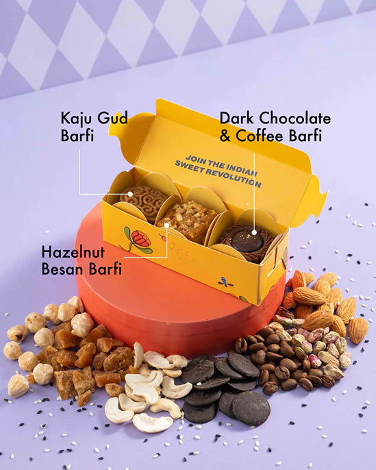 Bombay Sweet Shop Guilt-free Sweet Treats - Box of 3